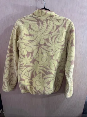 Patagonia Synchilla Yellow Floral Snap-T Fleece Pullover Size Small thumbnail 6