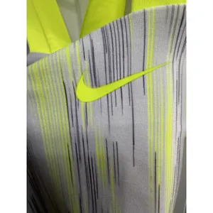 Nike Gray And Neon Yellow Crisscross Tank thumbnail 3