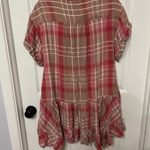 Free People Agnes Plaid Cotton Minidress size‎ small thumbnail 10