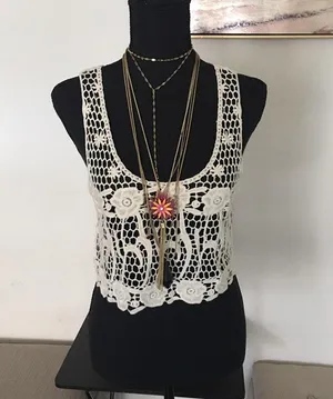 Hollister Crochet Crop Top Xs/S thumbnail 1