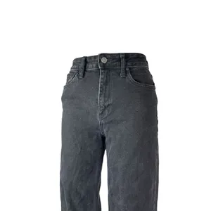 Just Black Denim Womens High Rise Straight Baggy Wide Leg Denim Jeans Pants 26 thumbnail 2