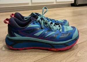 Hoka Women’s Mafate Speed 2 Blue Pink Trail Running Shoe Sneaker Size 9.5 thumbnail 1