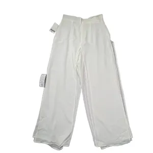 NWT Metaphor Ivory Layered Flowy Beach Cruise Dress Pants Med‎ Wide Leg Comfort thumbnail 4