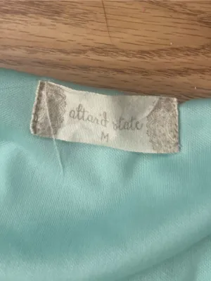 Altar'd State Mint Wrap Ruffle Mini Dress Size Medium thumbnail 4
