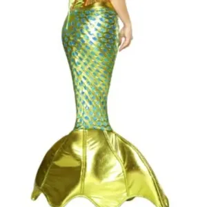 NEW Roma Green Mermaid Tail Skirt Costume w/ Blue Sequins & Back Zip Medium thumbnail 6