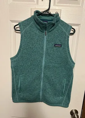 Patagonia Teal Full-Zip Fleece Vest thumbnail 1
