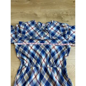 NWOT Gymboree Womens Matching Family Plaid Twill Tiered‎ Dress cotton size L thumbnail 8