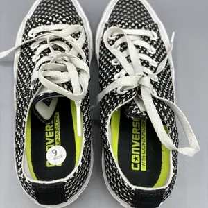 Converse with Lunaron Black White Low Top Women's Sneakers‎ 6 thumbnail 4