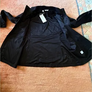 Lady Hagen Black Rain Jacket XXL Lightweight Zip Up Velcro Sleeves thumbnail 9