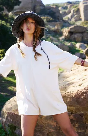 NWT Free People Hot Shot Tee Romper Size XS thumbnail 5