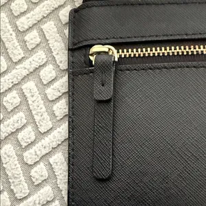 Kate Spade Tinie Laurel Way Black Leather Wristlet Wallet thumbnail 3