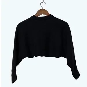 Aritzia Wilfred Free Lolan Sweater Womens S Black Merino Wool Cropped Knit thumbnail 4