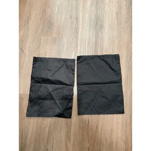 Saint Laurent Black Cotton Canvas Drawstring Dust Bags Set of 2 Logo Storage thumbnail 3