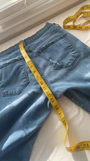 jeans mid rise ankle skinny distressed button/zip 5 pocket Size 29 thumbnail 6