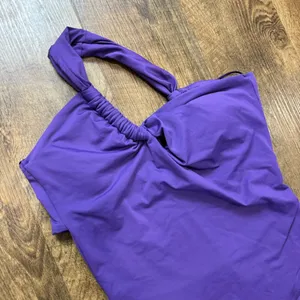 NWT ZARA Asymmetric Swimsuit Sz Small Purple One Piece One Shoulder thumbnail 6