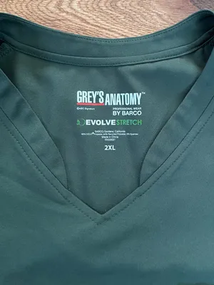 Grey's Anatomy Evolve Sway Tuck-In Top Fern Green size 2XL thumbnail 5