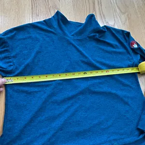 Canada Weather Gear Women's‎ XL Blue Marled Funnel Neck Drawstring Hem Top thumbnail 6