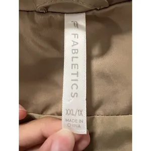 Fabletics Womens‎ Utility Parka Beige Wood Athletic Classic Athleisure Casual thumbnail 5