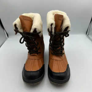 London Fog Collection Mely Winter Boots Women's 6 Duck‎ Brown Faux Fur thumbnail 3