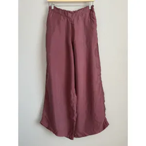 Athleta Calm Cool Pant Women's M Rose Pink Wide Leg Breathable Lightweight Silky thumbnail 4