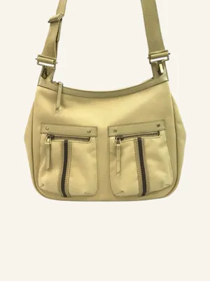 Gucci Sherry Line Beige Tan Canvas Crossbody Shoulder Bag Adjustable Strap thumbnail 4