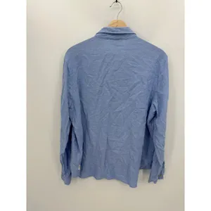 Orvis Women’s XL Blue Linen Rayon‎ Long Sleeve Shirt Boho Coastal Blouse thumbnail 2