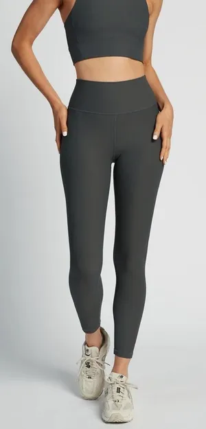 Wilo The Label Base Ribbed Legging Charcoal Gray Size Small Pockets Workout NWOT thumbnail 1