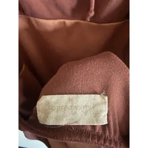 Altar'd‎ State Day Dress Womens M Brown Fit and Flare Mini Puff Sleeve Backless thumbnail 3