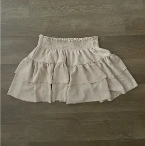 Smock waistband ruffle shorts Tan Size XXL thumbnail 2