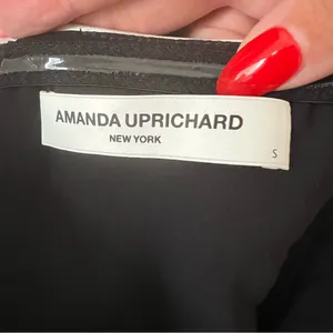 Amanda Uprichard Lucienne Strapless Skort Romper Dress In Black & Ivory thumbnail 10