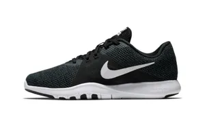 NWT 🖤🤍 Nike WIDE Womens Flex Trainer Black and Silver Sneakers, Size 8.5 WIDE thumbnail 2