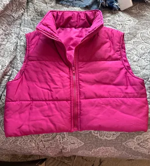 Pink Cropped Vest thumbnail 2