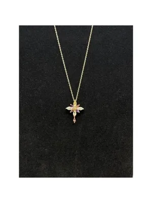 Precious Stone 925 Cross Pendant & Necklace thumbnail 2