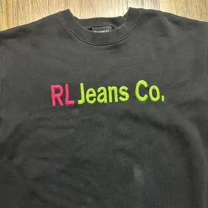 Vintage Polo Ralph Lauren Jeans Sweatshirt Women's SZ M/L Y2K USA Spell Out thumbnail 3