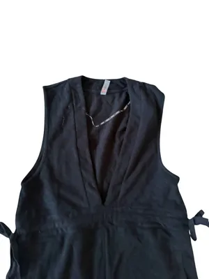 MONO B Black Terry Soft Romper Size Large thumbnail 4