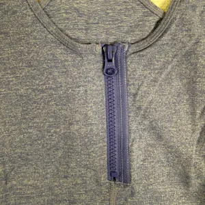 Lululemon Heathered Purple Blue Quarter‎ Zip Racerback Athletic Tank Top Womens thumbnail 4