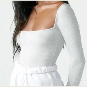 JOAH BROWN Square Neck Long Sleeve - Grey M/L thumbnail 1