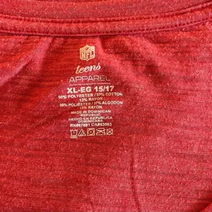 NFL Teens Apparel Patriots V-Neck T-Shirt, Red, Size XL, NWOT thumbnail 3