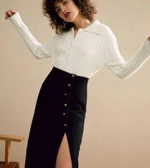 RIHOAS The Buttons Decorated Knit Skirt ONLY S 13 thumbnail 3