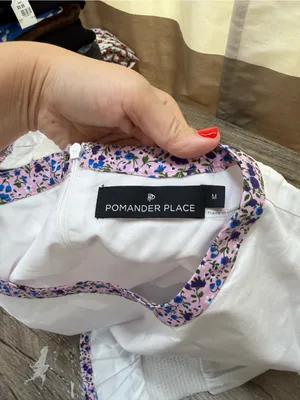 Pomander Place Tuckernuck Dress Fran Mini Swing mediumWhite Floral Coastal Prepp thumbnail 4