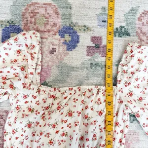 Reformation Karly Midi Dress XS Cottagecore Floral Milkmaid Romantic Puff Sleeve thumbnail 5