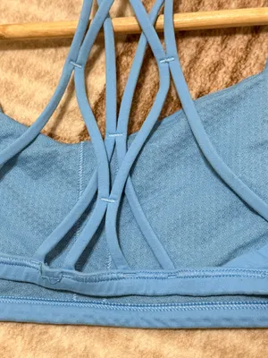 Lululemon Free To Be Zen Bra Size 6 Blue thumbnail 5