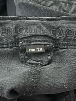 American Eagle Stretch Cargo Skinny Jeans Faded Black 2 Long thumbnail 2