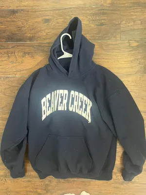 Oversized “beaver creek” hoodie Blue Size L thumbnail 1