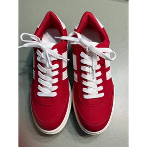 Madden Girl Red Platform Sneakers‎ White Stripe Lace Up Size 8.5 B12B thumbnail 12
