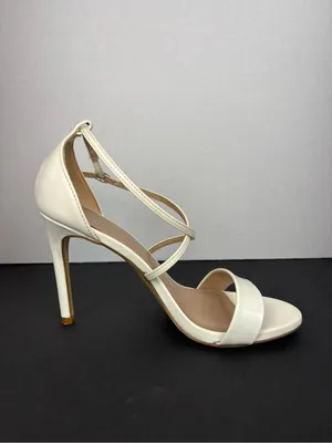 Mix No. 6 Women's Strappy High Heel Sandals in Cream thumbnail 6