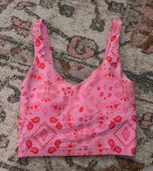 OFFLINE by Aerie pink crop tank top thumbnail 1