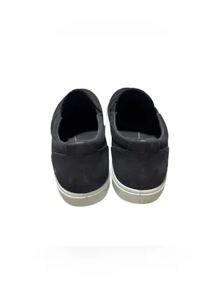 ECCO Soft Shoes Women's 7 Black Suede Comfort Slip On Sneaker Travel Casual thumbnail 3
