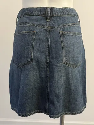 GAP Classic Indigo Wash Denim Mini Skirt thumbnail 7