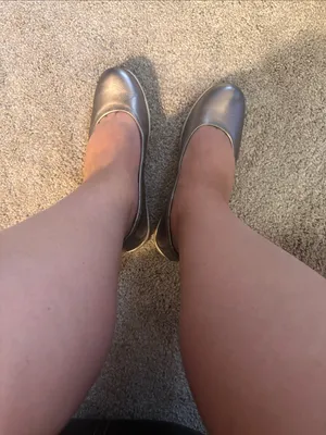 Comfort Annabelle leather Metallic Ballet Flats - Women's Slip-On size 8.5 thumbnail 2
